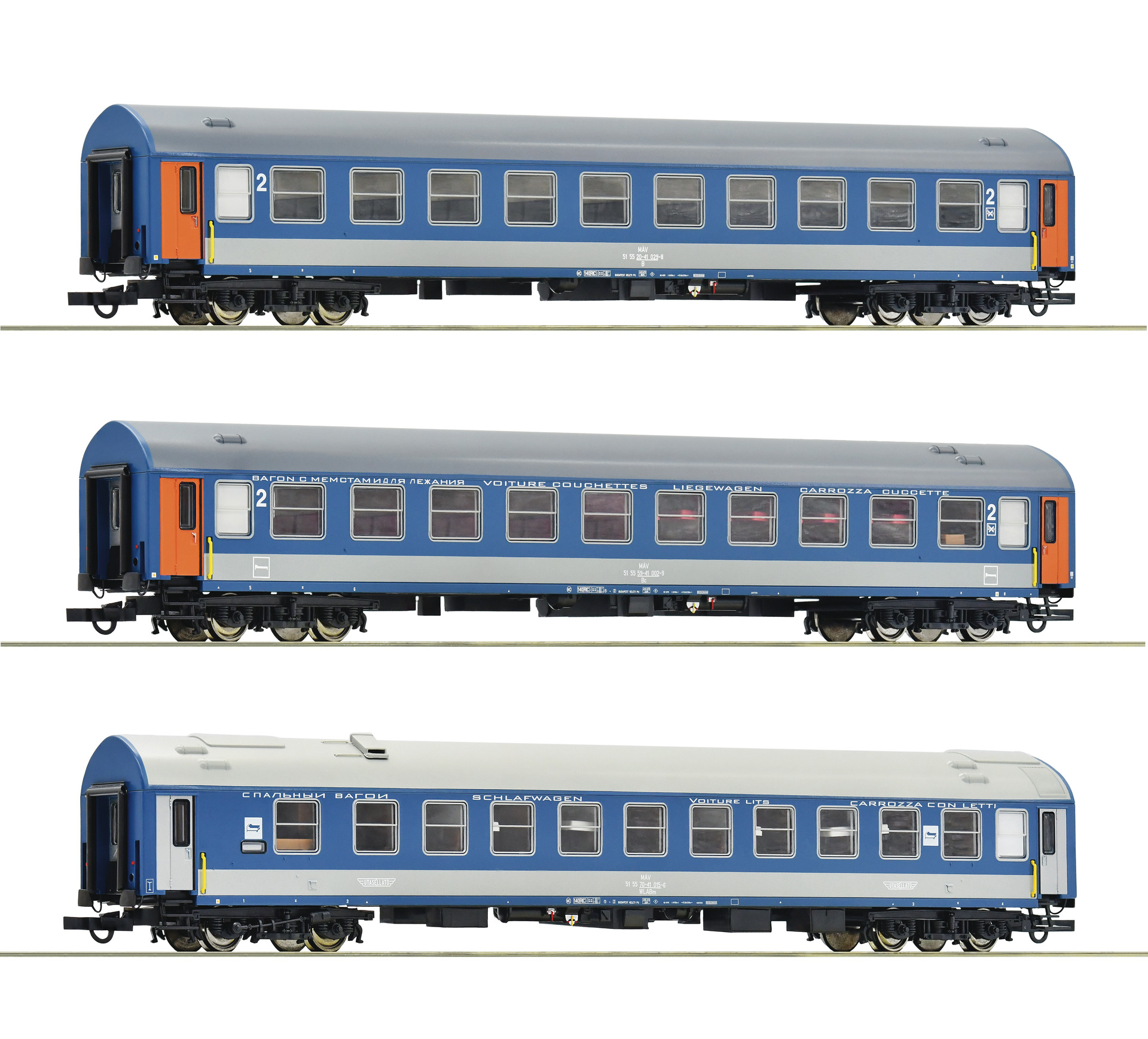Set vagoane calatori D 374/375 